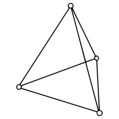 pyramid grid illustration hand drawn outline vector