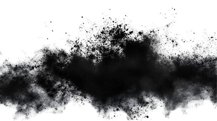 Black Powder Explosion Abstract Dark Dust Cloud Texture