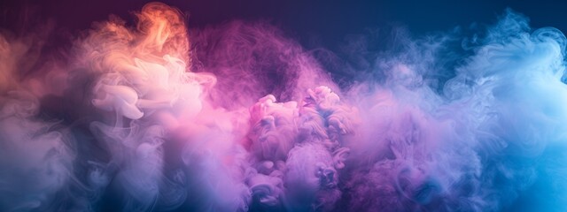 Colorful Smoke Clouds in Motion