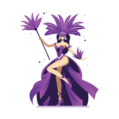 Woman carnival costume party