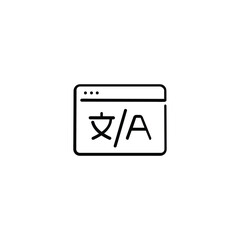 Translate Line Style Icon Design