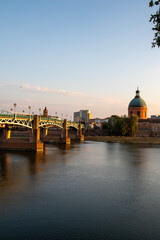 Fototapeta premium Pont Saint-Pierre, Toulouse, France
