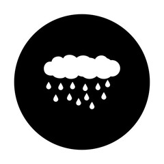 rain and cloud icon vectors illustration