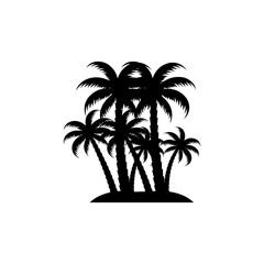 palm tree icon vectors illustration