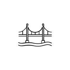 Golden Gate Line Style Icon Design © pepulousdsg