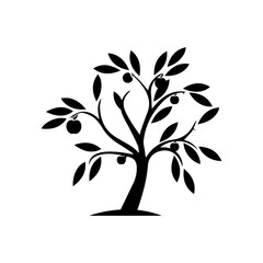 apple tree icon vectors illustration