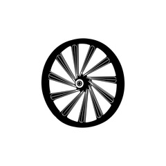 Fototapeta premium simple design motorbike rim icon