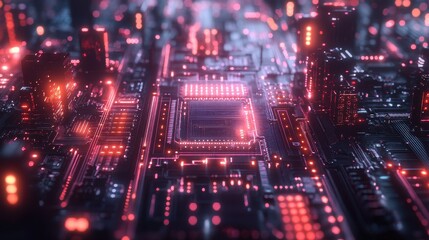 Obraz premium Futuristic circuit board