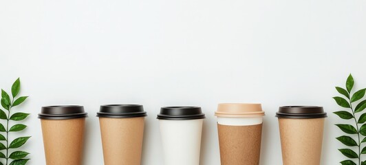 Promoting sustainable coffee consumption with eco-friendly cups in urban photography a minimalist green initiative perspective