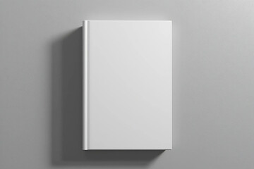 Minimalist 3D Rendering of Blank White Book Cover Mockup Stack with Clean, Simple Design