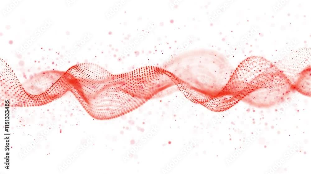 Aufkleber orange glowing circles particles wave and dust at the center of a white background, bokeh effect, ho