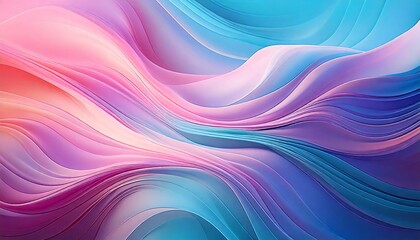 Vibrant Holographic Gradient with Smooth Pastel Tones Blending Seamlessly