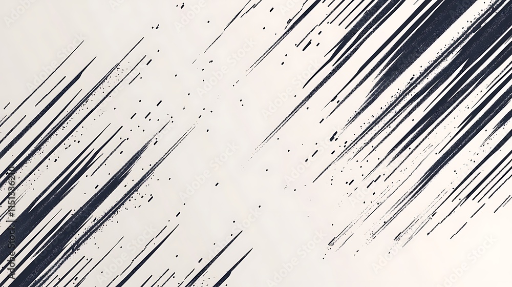 Aufkleber abstract diagonal lines and speckles on a light background.