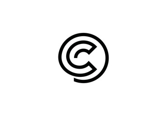 modern minimalist initial c logo design