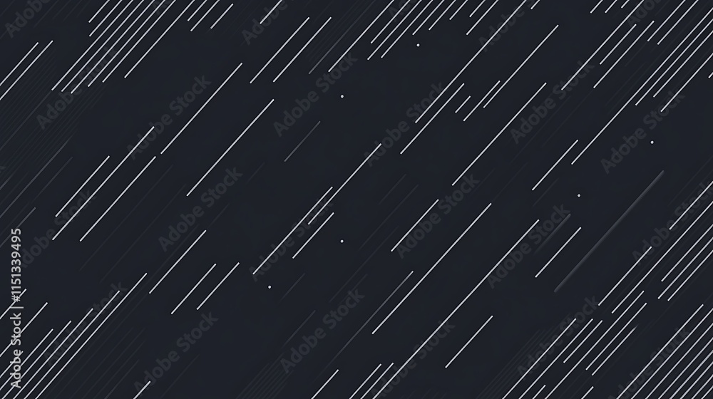 Poster Abstract diagonal lines pattern on dark background.