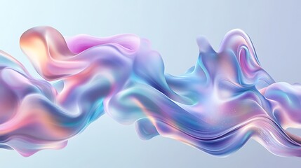 Obraz premium Abstract liquid flow with pastel colors.