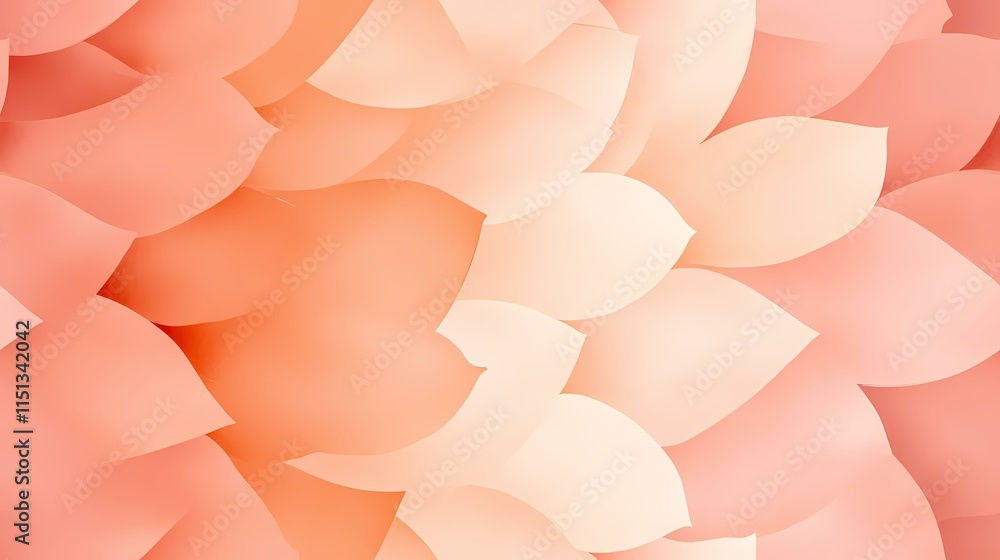 Leinwandbilder the image contains an abstract pattern of overlapping, peach-colored petals or shapes, creating a so