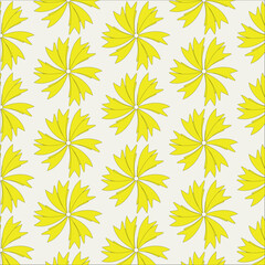 seamless background with yellow flowers