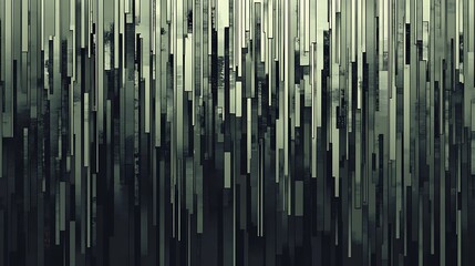 Abstract vertical lines, gray, dark,  and light, geometric shapes,  overlapping,  modern,  futuristic design.