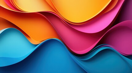 Modern letterhead showcasing vibrant colors and abstract shapes, creating an energetic and creative vibe.