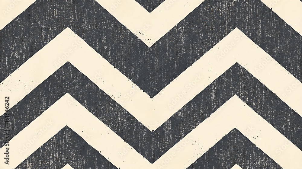 Poster abstract textured chevron pattern.
