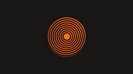 Abstract concentric circles graphic design.