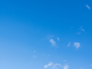 冬の青空と白い雲76