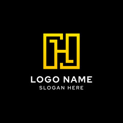 Letter H Logo Icon Design Template.