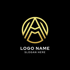 Creative Modern letter A logo Icon Design Template.