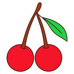 illustration of cherries