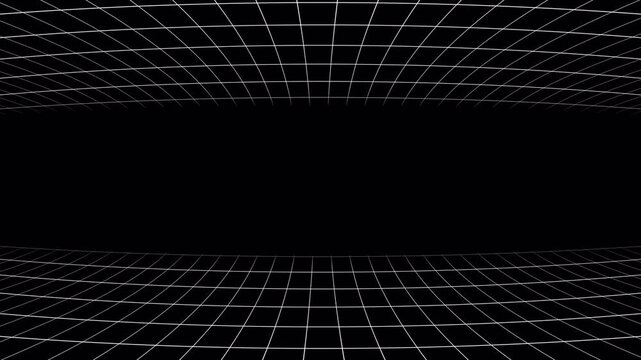 The back-to-front white grid at the top and bottom of the screen. 4K looping background.