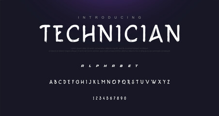 Brush Font. Hand Lettering Sketch Font. Vector Alphabet