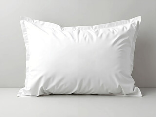 White pillow mockup isolated white background, suitable for design editing