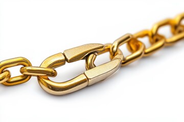Obraz premium Detailed Macro Shot of a Hanging Chain and Pliers