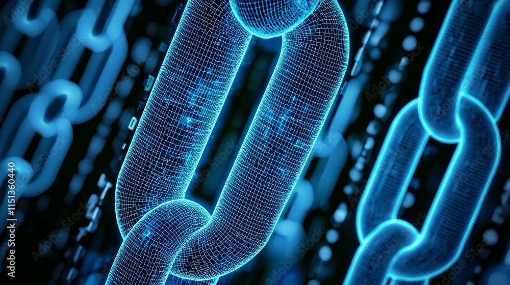 Poster doctors sharing encrypted health data via a secure blockchain interface