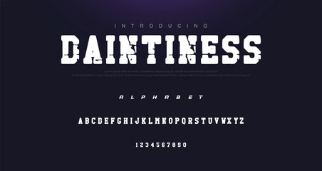 Brush Font. Hand Lettering Sketch Font. Vector Alphabet