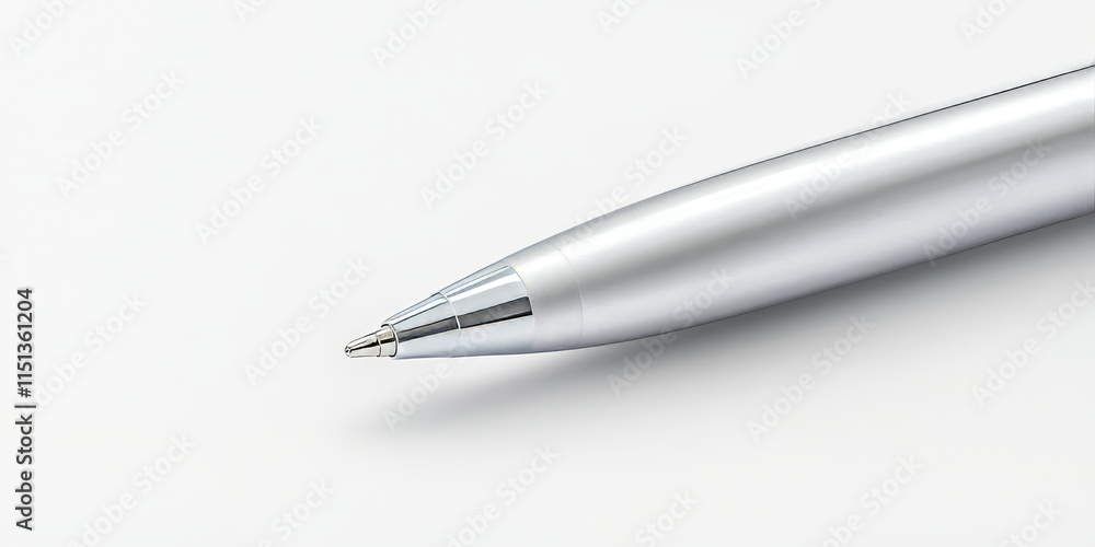 Poster isolated pen resting on a clean white background, showcasing the simplicity and elegance of an isola