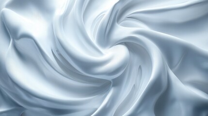 Fototapeta premium Elegant White Silk Fabric with Soft Folds and Luxurious Texture for Fashion and Interior Design Backgrounds