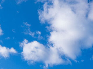 冬の青空と白い雲83