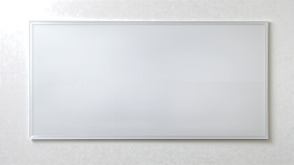 Obraz premium Minimalistic whiteboard in an office setting, perfect for brainstorming and planning.