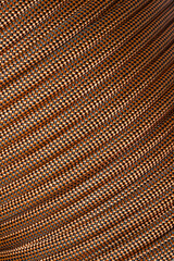 Brown climbing rope as a texture