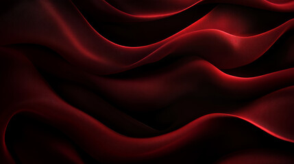 Obraz premium luxury abstract wallpaper,Red velvet background with waves and folds, 