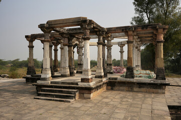 Fototapeta premium Eternal Tribute: Bairam Khan's Mausoleum in Patan