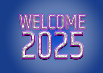 welcome 2025 happy new year design