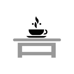 Coffee Table Icon illustration flat