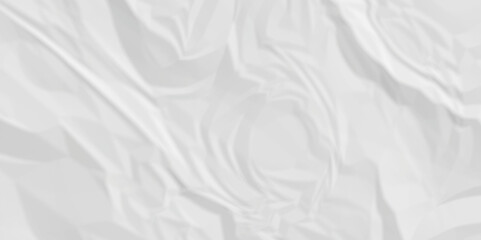 White crumpled paper texture . White wrinkled paper texture. White paper texture . White crumpled and top view textures can be used for background of text or any contents .