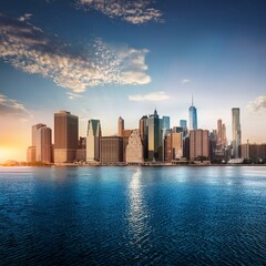 Fototapeta premium City skyline wallpaper