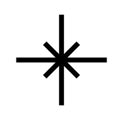 Illustration of simple star line art