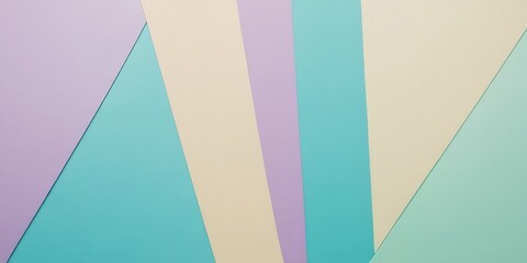 Obraz premium Abstract multicolored paper background in pastel colours, minimal geometric shapes and lines,7