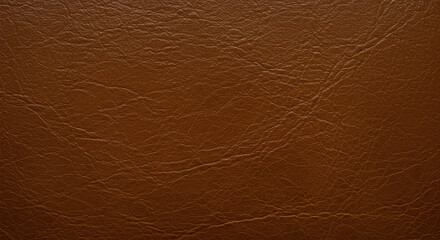 brown, shiny leather textured background, top view.